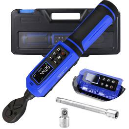 JETRANSPORT - 46 Digital Torque Set 1/4" 0.8-53.2 Lb.in Adjustable Inch Pound Wrench ±1% Accuracy Lcd With Buzzer - 3/8" 0.66-44.3 FT.LB