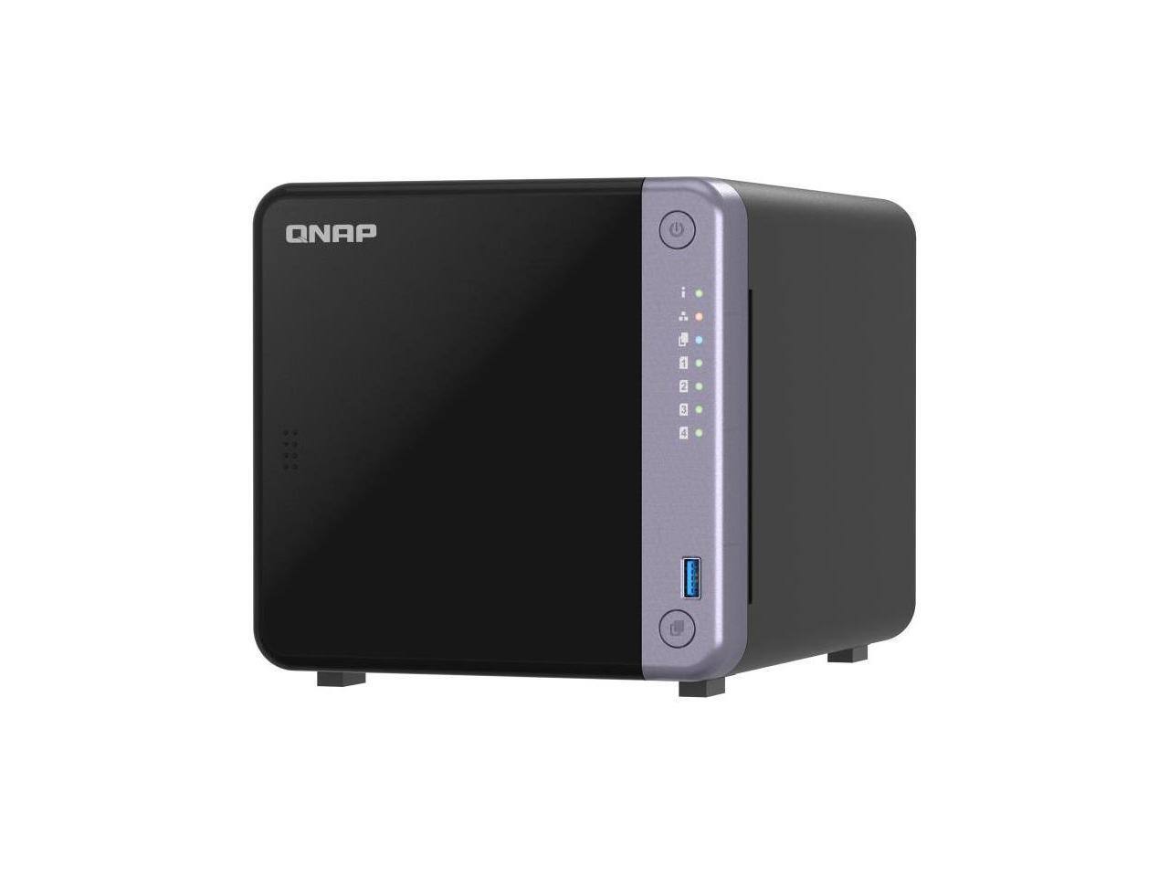 Alt View 1. QNAP - QNAP TS-432X-4G-US 4 Bay 10GbE Desktop NAS with ARM Alpine AL524 Quad-core Processor and 4 GB DDR4 RAM (Diskless).