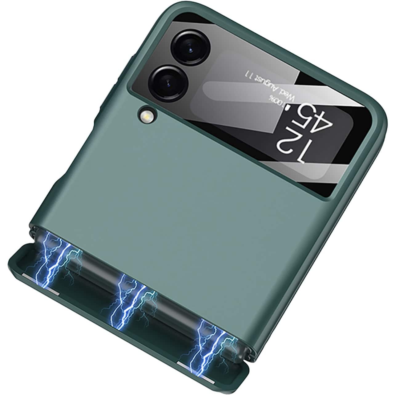 SAMSUNG - GreenLeaf SaharaCase Full Body Case for Samsung Galaxy Z Flip4 Forest