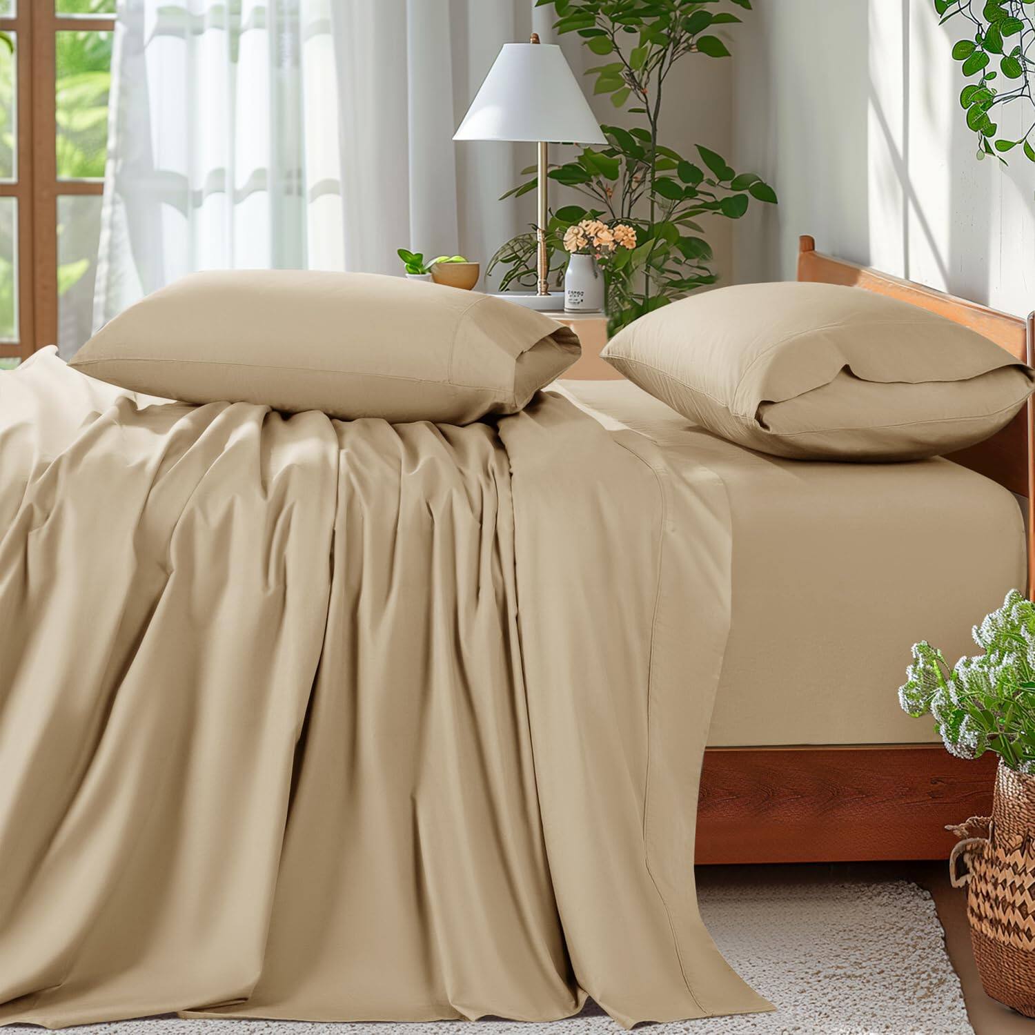 10 - Beige(cotton) Queen - Extra Deep