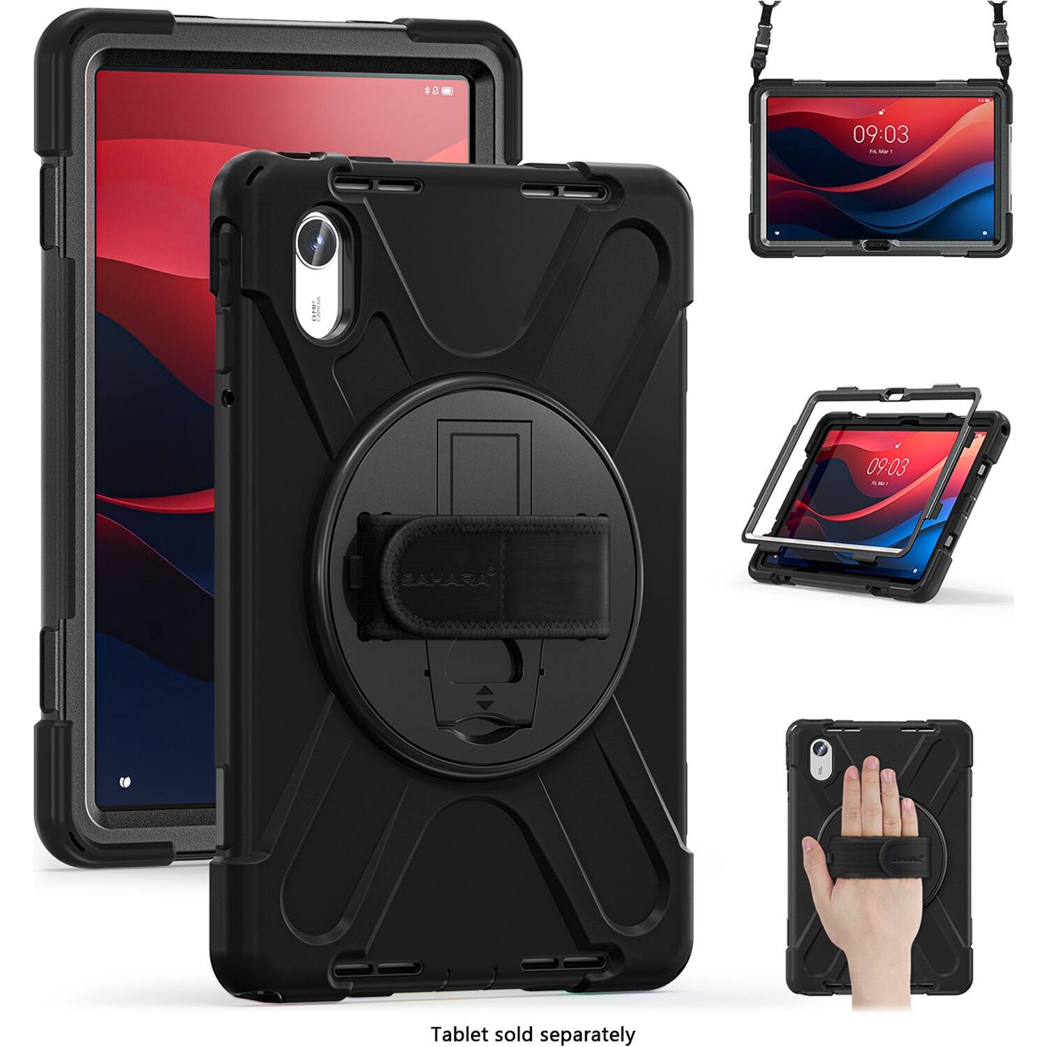 Tablet sold separately.