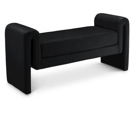 Meridian Furniture - Sloan Velvet Bench - Black