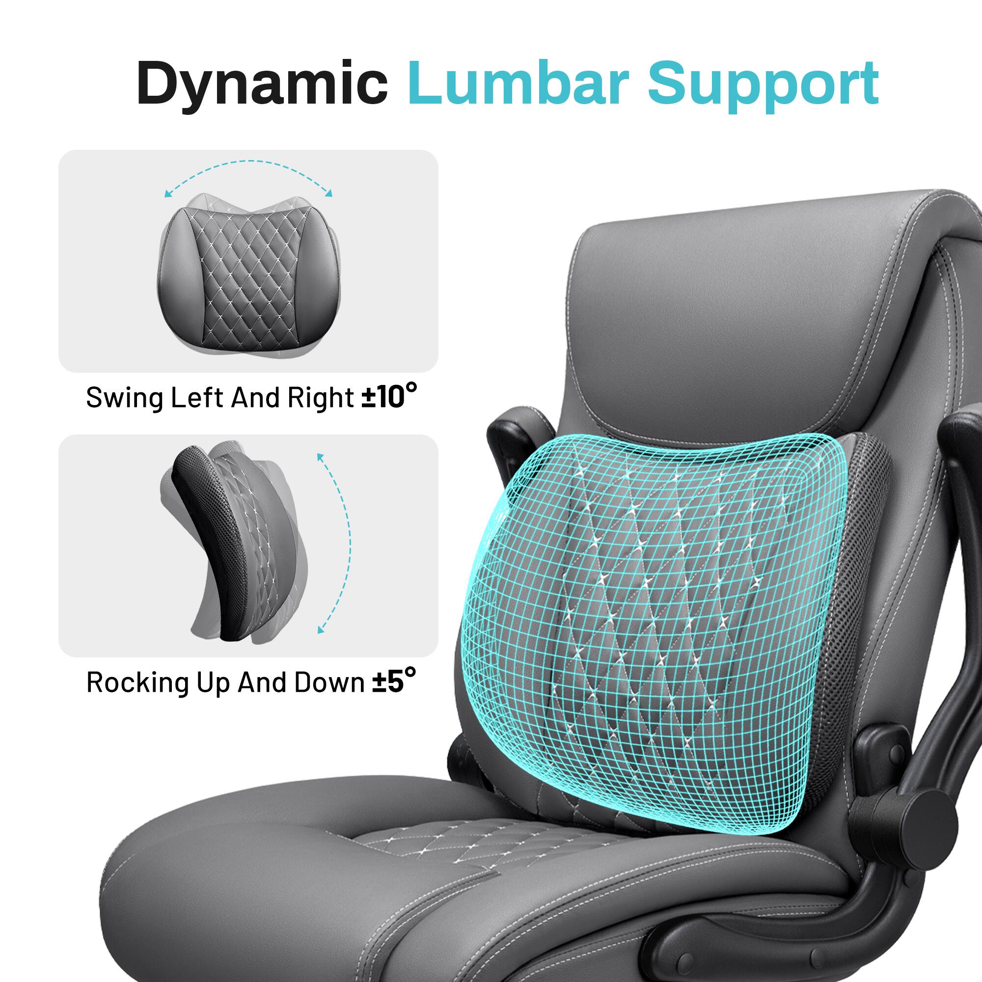 Dynamic Lumbar Support

Swing Left And Right ±10°

Rocking Up And Down ±5°