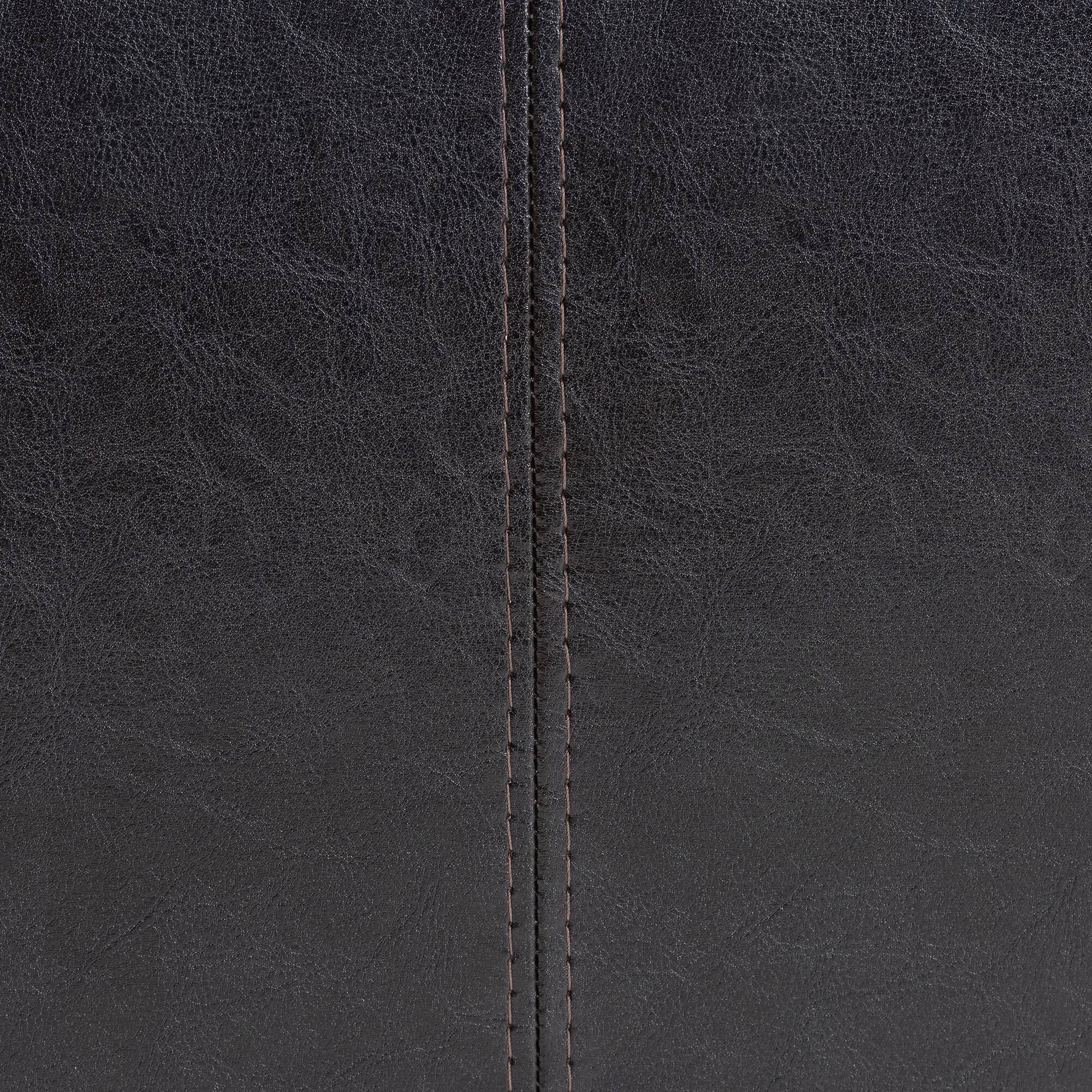 Alt View 1. Baxton Studio - Aric Bonded Leather Ottoman - Dark Brown.