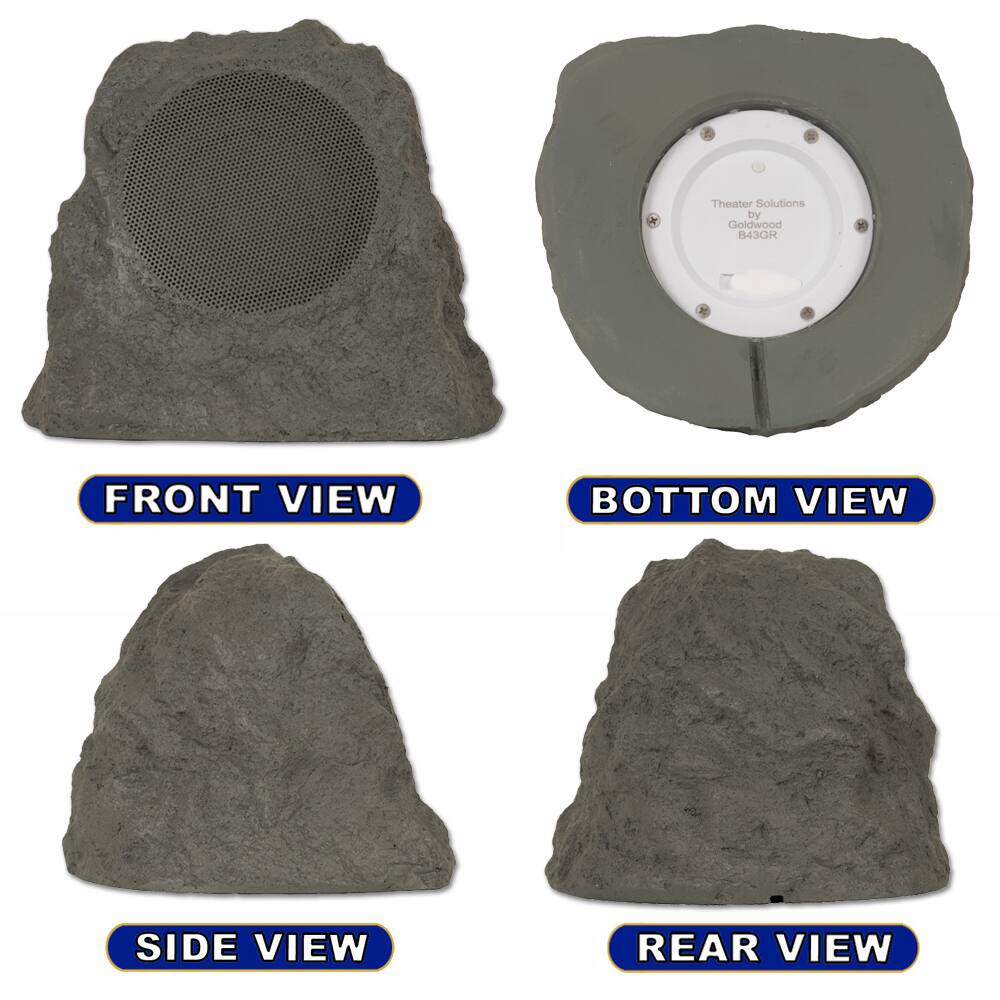 Theater Solutions by Goldwood H43GR

FRONT VIEW

BOTTOM VIEW

SIDE VIEW

REAR VIEW