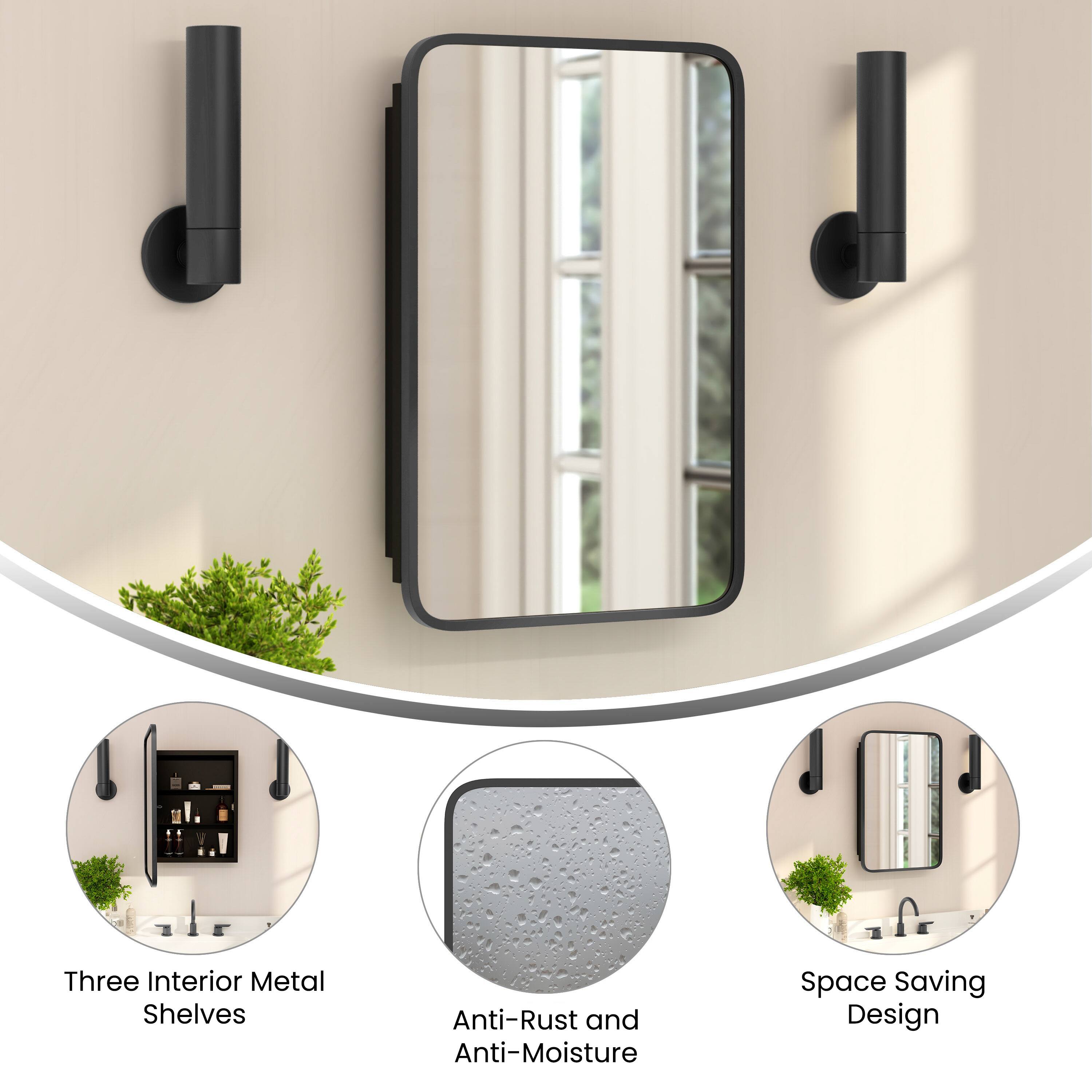 Three Interior Metal Shelves  
Anti-Rust and Anti-Moisture  
Space Saving Design