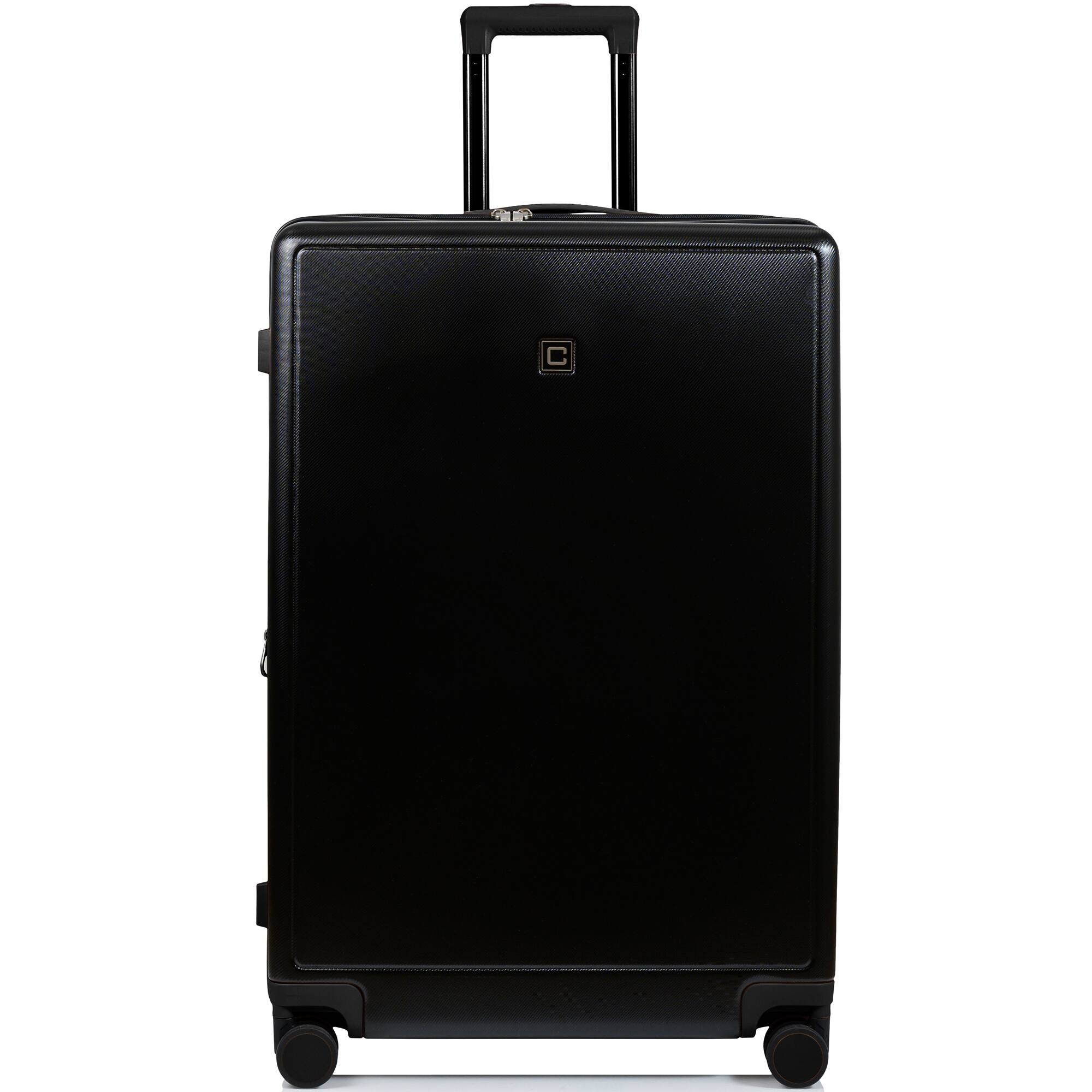 Angle. Champs - Vintage Muse collection - 3-piece Hardside Luggage set - BlackBlack.