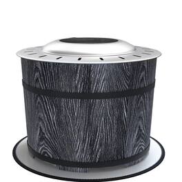 Outsunny - Fire Pit, Portable Camping Bonfire Stove with Mat for Backyard, Patio, Picnic - Black