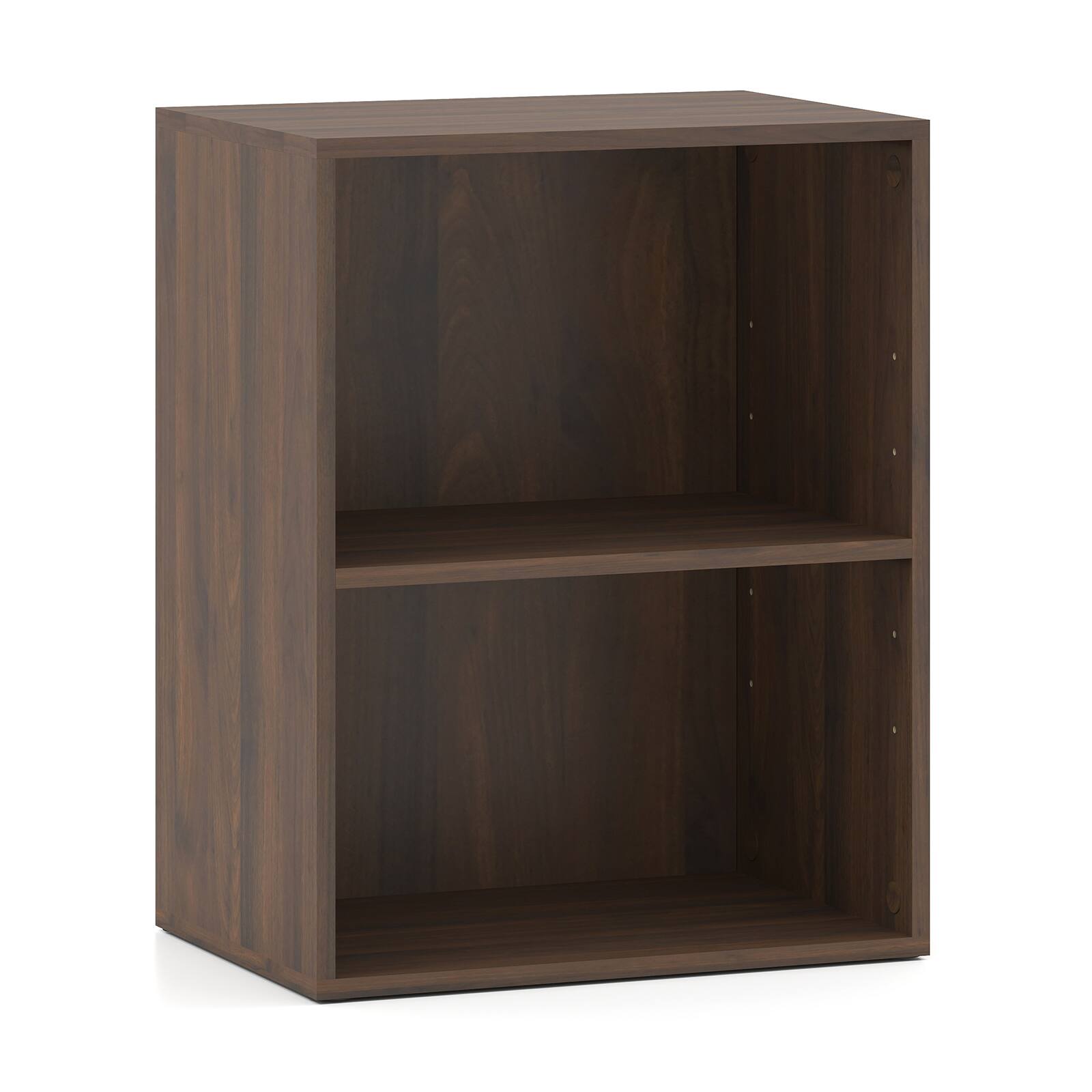Alt View 1. Gymax - Gymax 2-Cube Bookcase DIY Cube Storage Organizer w/ 7-Position Adjustable Shelf Brown - Brown.