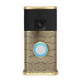 Michael Healy - Waves Video Doorbell Cover (Ring Battery Doorbell 2024 Release) - Brass