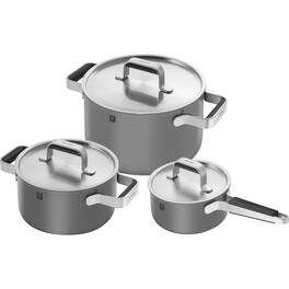 ZWILLING - 6 Piece Stainless Steel Cookware Set 1030828 - Gray