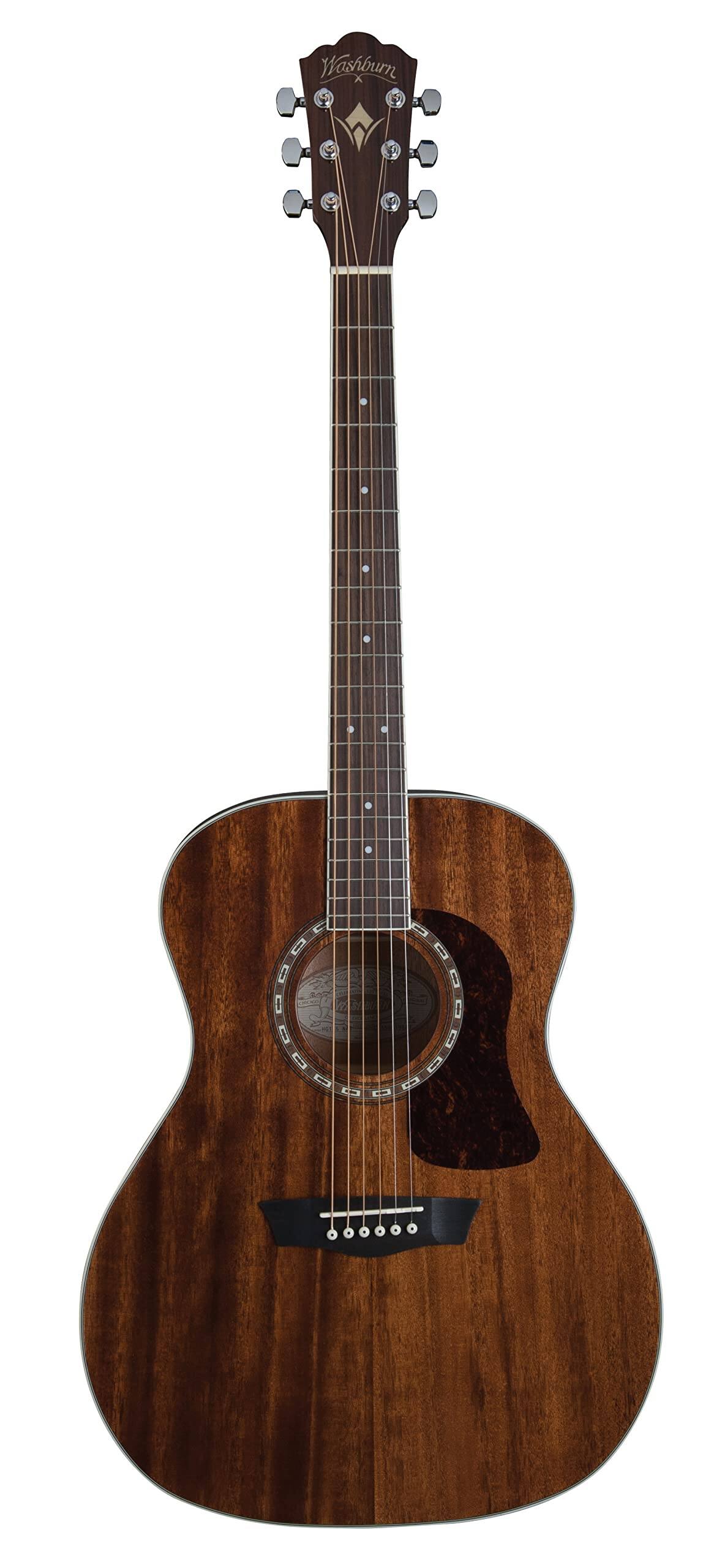 Alt View 6. Washburn - Washburn HG12S-O G12S Heritage 10 Series Grand Auditorium Acoustic Guitar, Natural - Natural.