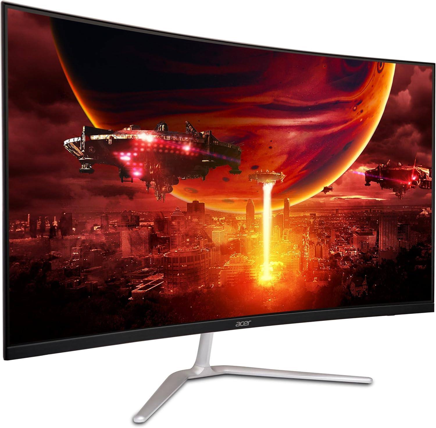 Angle. Acer - Nitro EDA320Q 31.5" LCD Monitor 165Hz 1920x1080 1ms Response Time - Black.