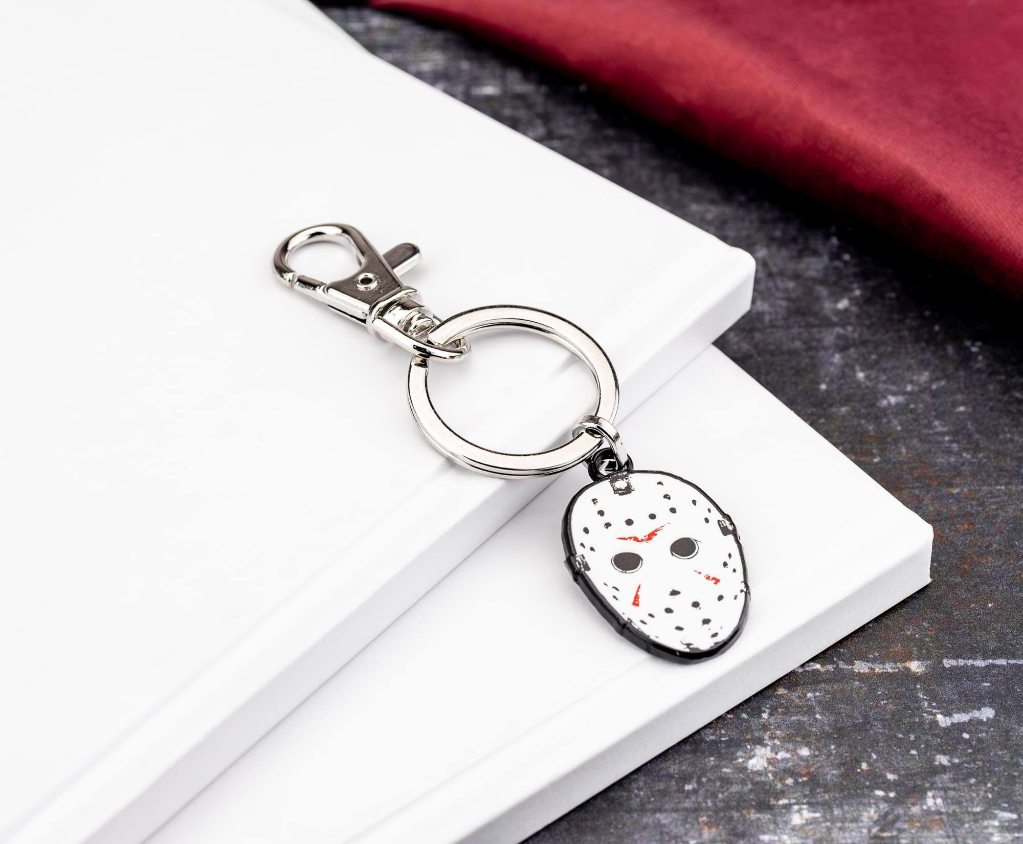 Alt View 3. SalesOne LLC - Friday The 13th Jason Voorhees Hockey Mask Enamel Keychain - Multi-Colored.