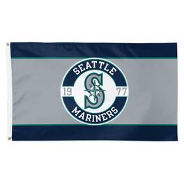 WinCraft - Seattle Mariners 3' x 5' Applique Flag - Multicolor