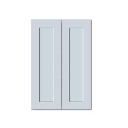 Boyel Living - 24in.W x12in.D x36in.H Dove WALL CABINET Fully assembled Cabinet With Two HDF Doors - Gray