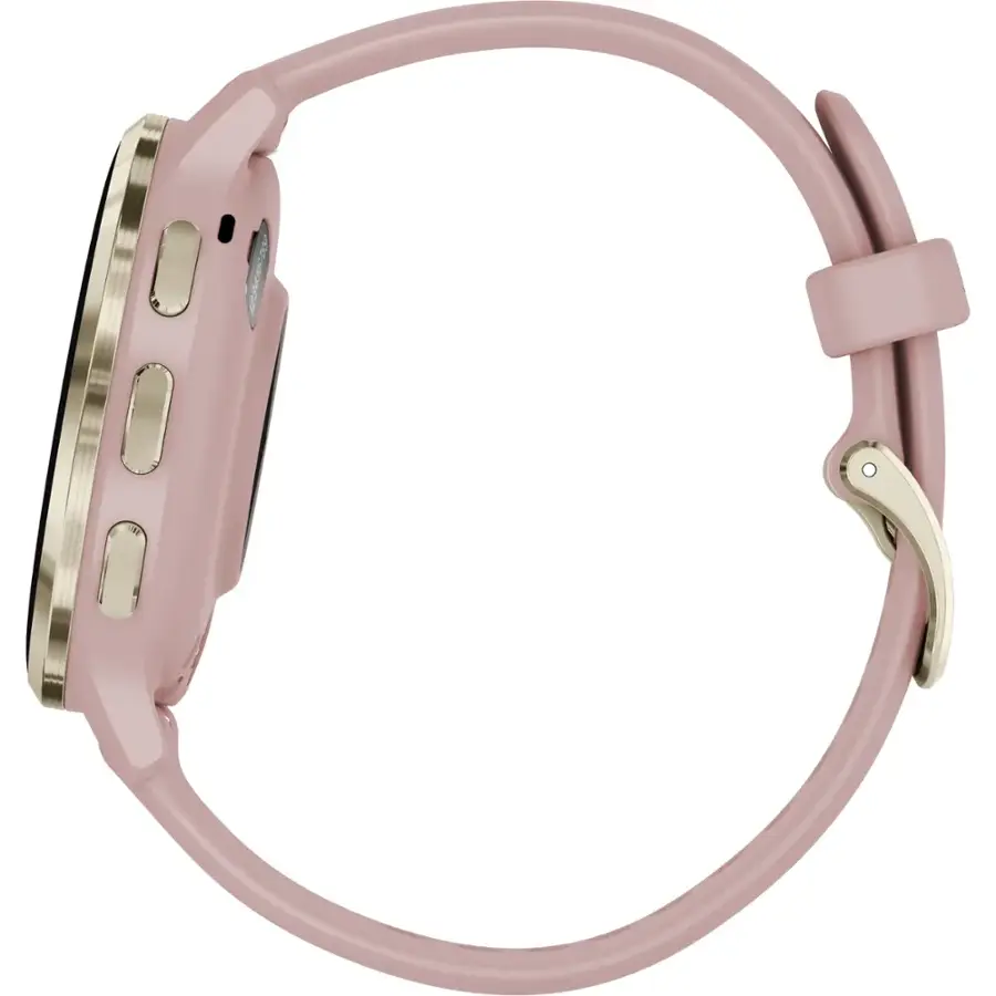 Alt View 6. Garmin - Venu 3S GPS Smartwatch 41 mm Fiber-reinforced polymer - Stainless Steel and Dust Rose.