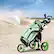 Alt View 8. Costway - Costway Folding 3 Wheels Golf Push Cart W/Seat Scoreboard Adjustable Handle - Green.