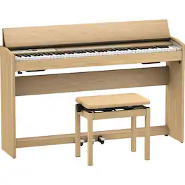 Roland - F701 88 Keys SuperNATURAL Streamlined Digital Piano, Light Oak