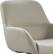 Alt View 11. Finch - Forester Modern Bonded Leather Office Chair - Silver/Cream.