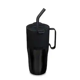 Klean Kanteen - Rise Insulated Tumbler - Stainless - Vacuum Insulated - Straw Lid - 26oz - Black