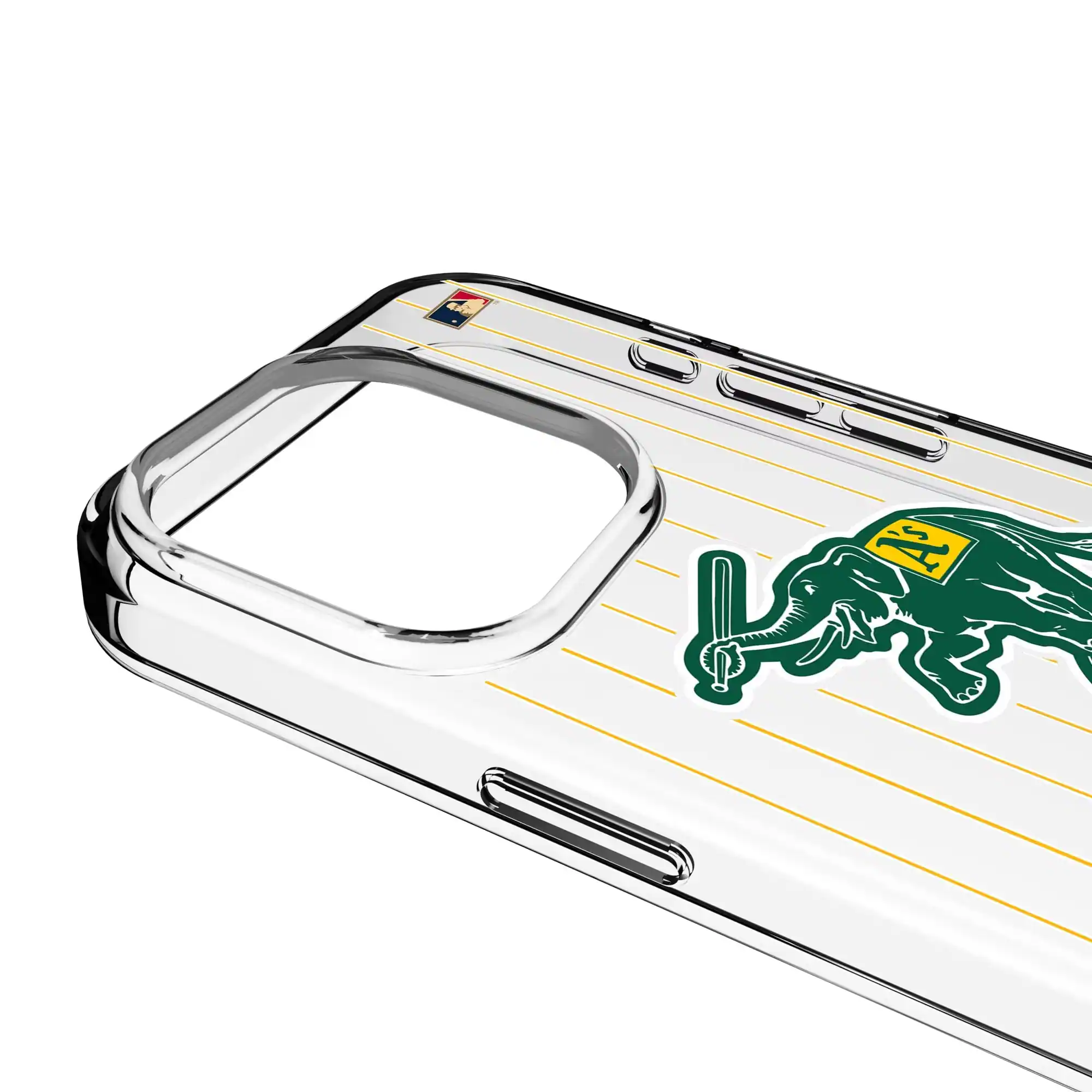 Alt View 2. Keyscaper - Athletics Cooperstown iPhone Clear Case - 14 - Multicolor.