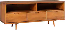 TUTT - Mid-Century Modern TV Stand for 65" TVs with Storage - Wood