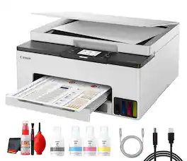 Canon - MAXIFY GX1020 MegaTank Wireless Color Printer Bundle