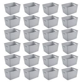 Sterilite - 14"Lx8"H Woven Rectangular for Home Organization (24 Pack) - Tall Basket