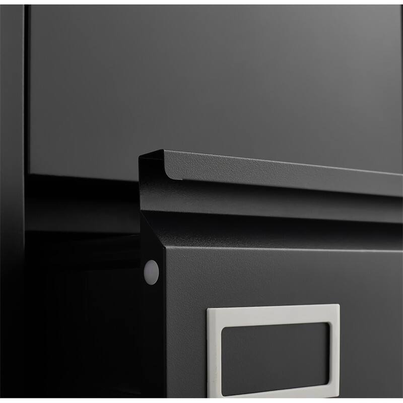 Alt View 1. HTUTWOO - 4 Drawer Vertical File Cabinet with Lock - Metal Filing Cabinet for Home Office Organizer Storage, Letter/A4/Legal - Black.