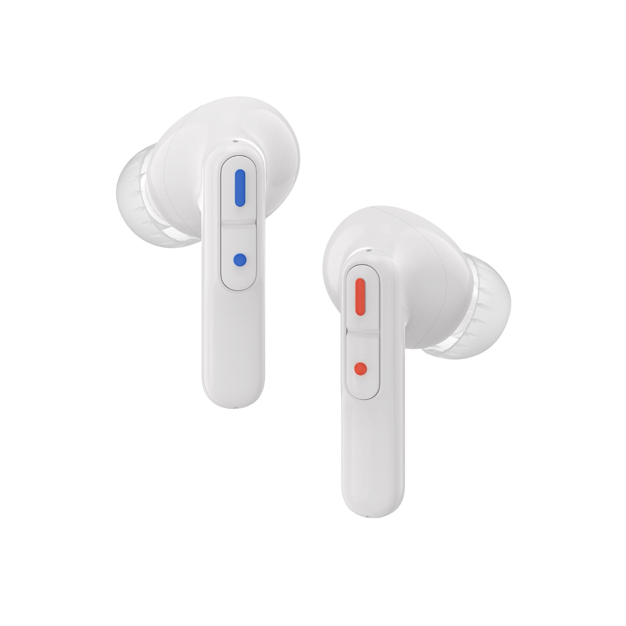 Angle. LINNER - Nova Noise Canceling OTC Bluetooth Hearing Aids with Volume Control and Wireless Microphone - White.