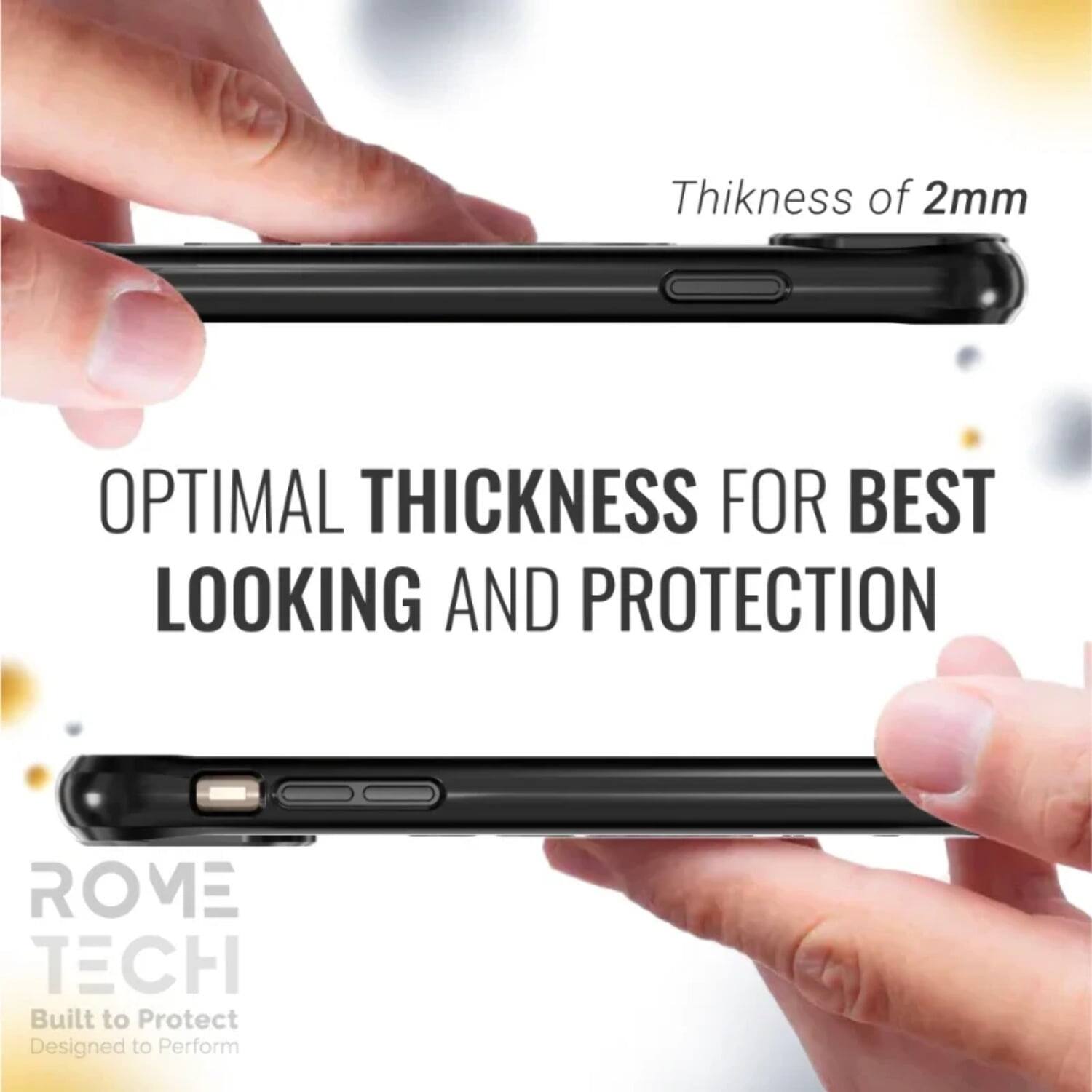 Thickness of 2mm  
OPTIMAL THICKNESS FOR BEST LOOKING AND PROTECTION  
ROME TECH  
Built to Protect  
Designed to Perform