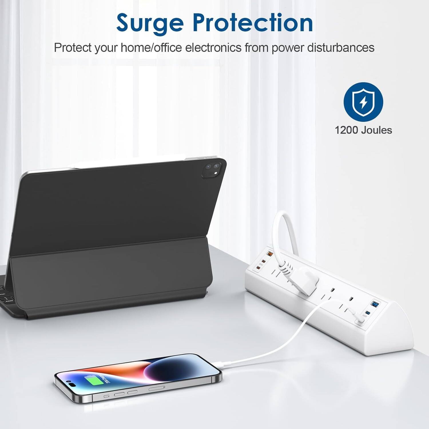 Surge Protection  
Protect your home/office electronics from power disturbances  
1200 Joules