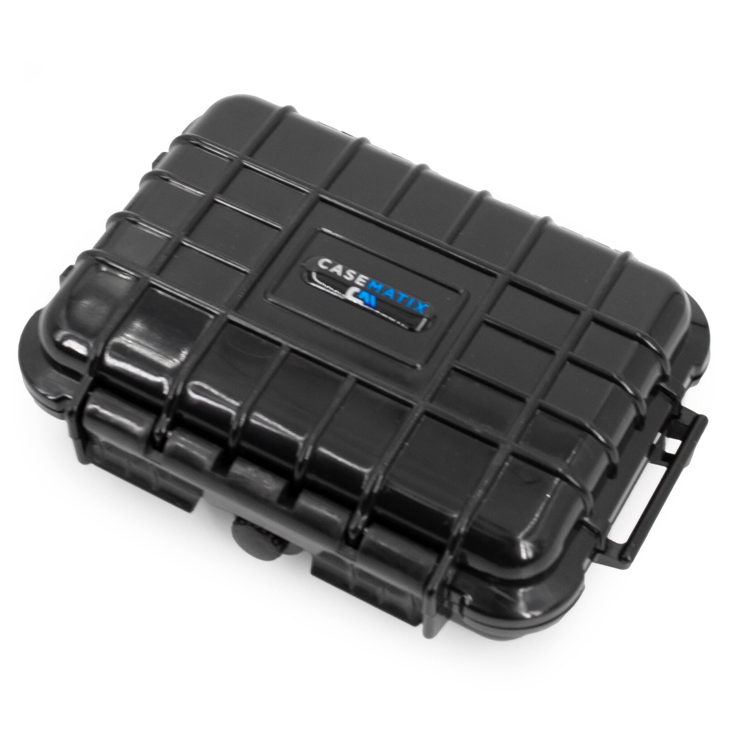 Alt View 3. CASEMATIX - Waterproof Hard Shell Case Fits SanDisk Extreme, Extreme Pro & Pro-G40 Portable SSDs with Foam Protection – Case Only - Black.