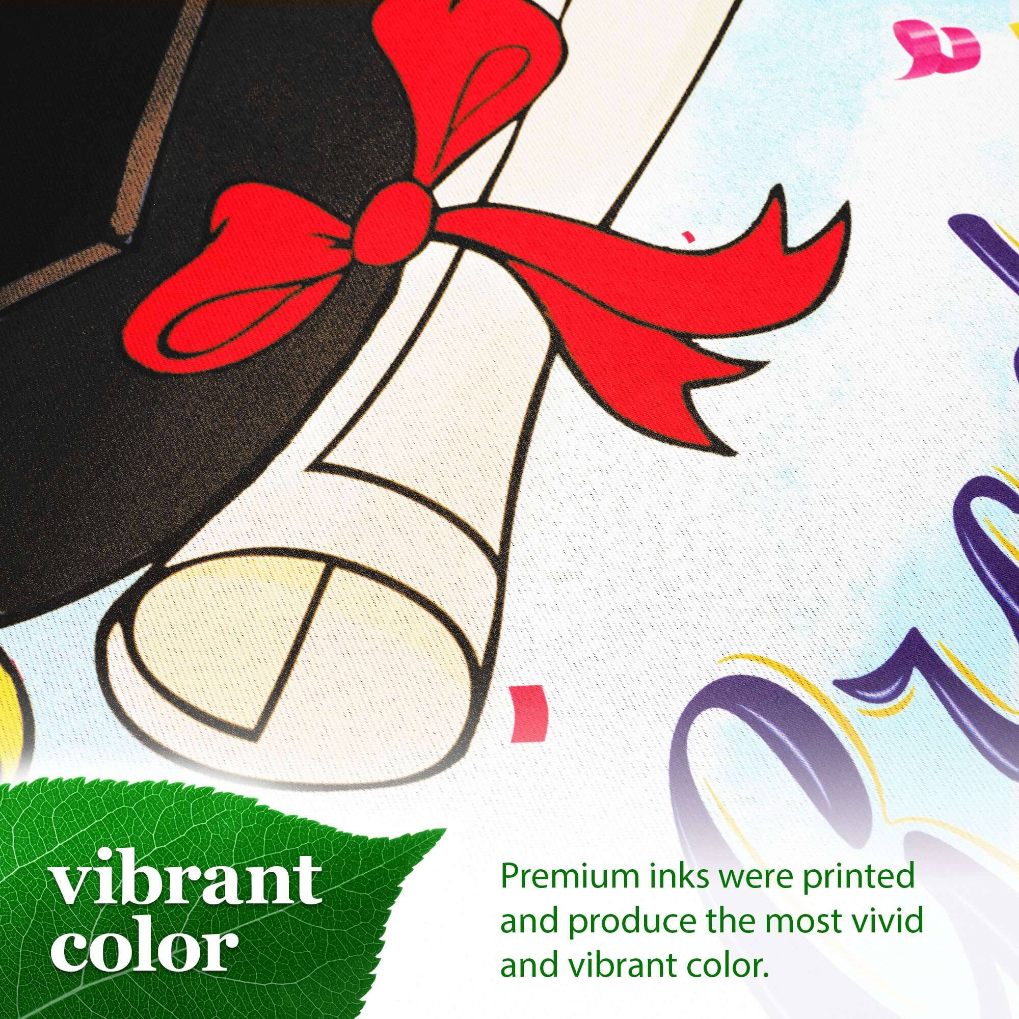 Premium inks were printed and produce the most vivid and vibrant color.