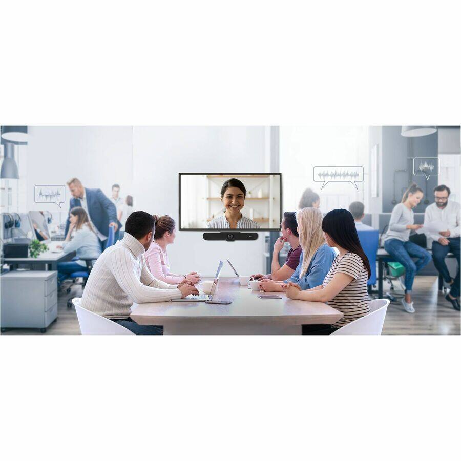 Alt View 1. AVerMedia - AVer Dual Lens Enterprise-Grade 4K PTZ Video Bar for Medium & Large Rooms - For Meeting Space, Video Conferencing - Black.