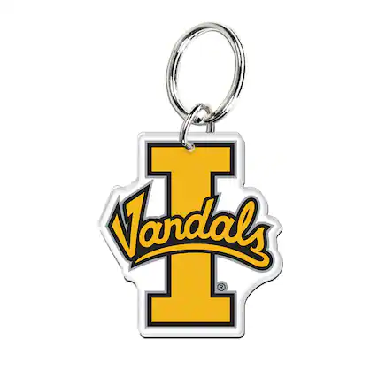 Front. WinCraft - Idaho Vandals Premium Acrylic Team Key Ring - Multicolor.