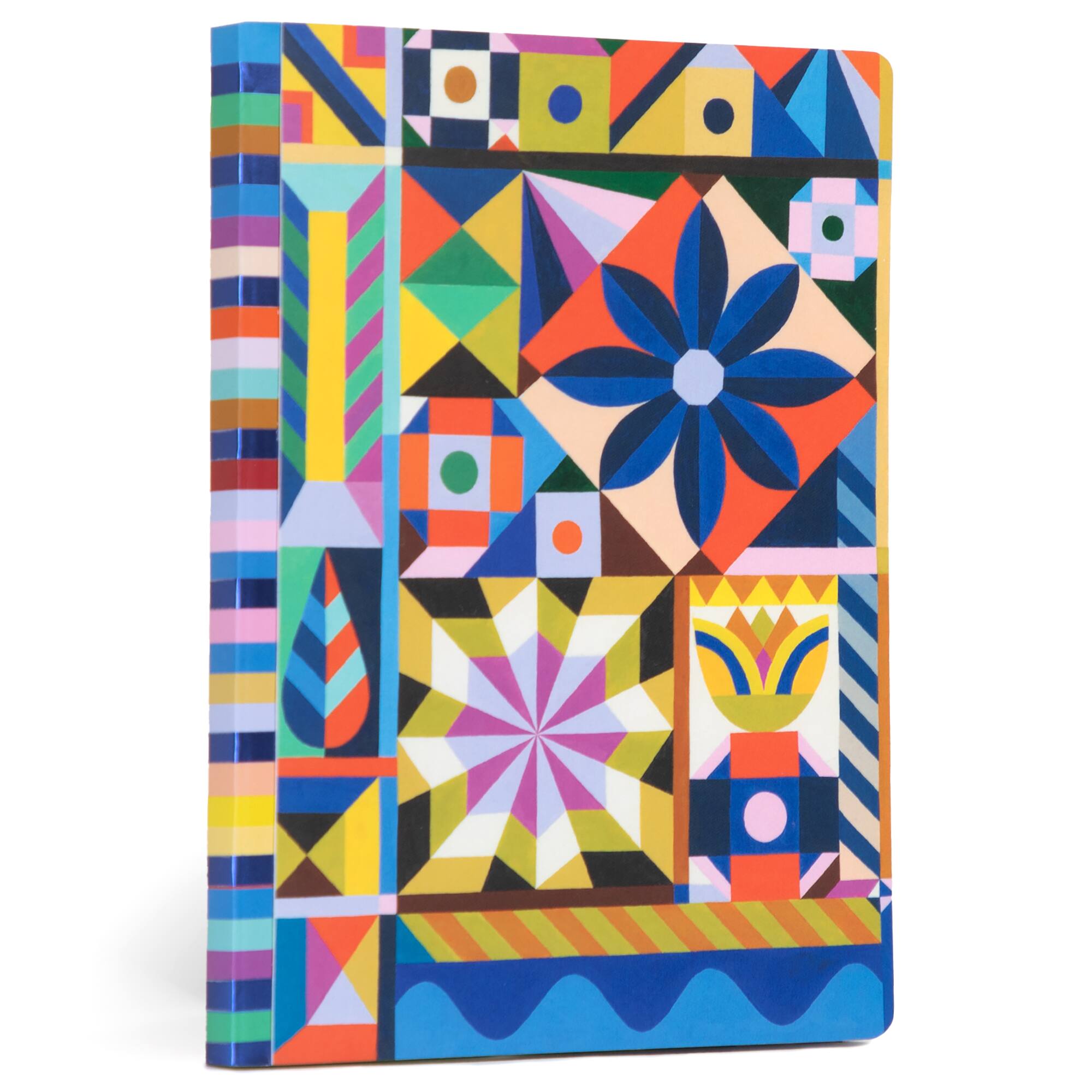 Front. eeboo - Piece&Love: Journal - Starlight Pinwheels.