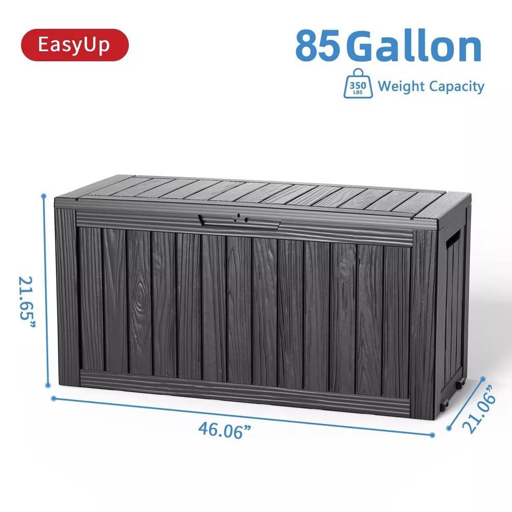 EasyUp 85 Gallon 350 Weight Capacity LBS 21.65" x 46.06" x 21.06"