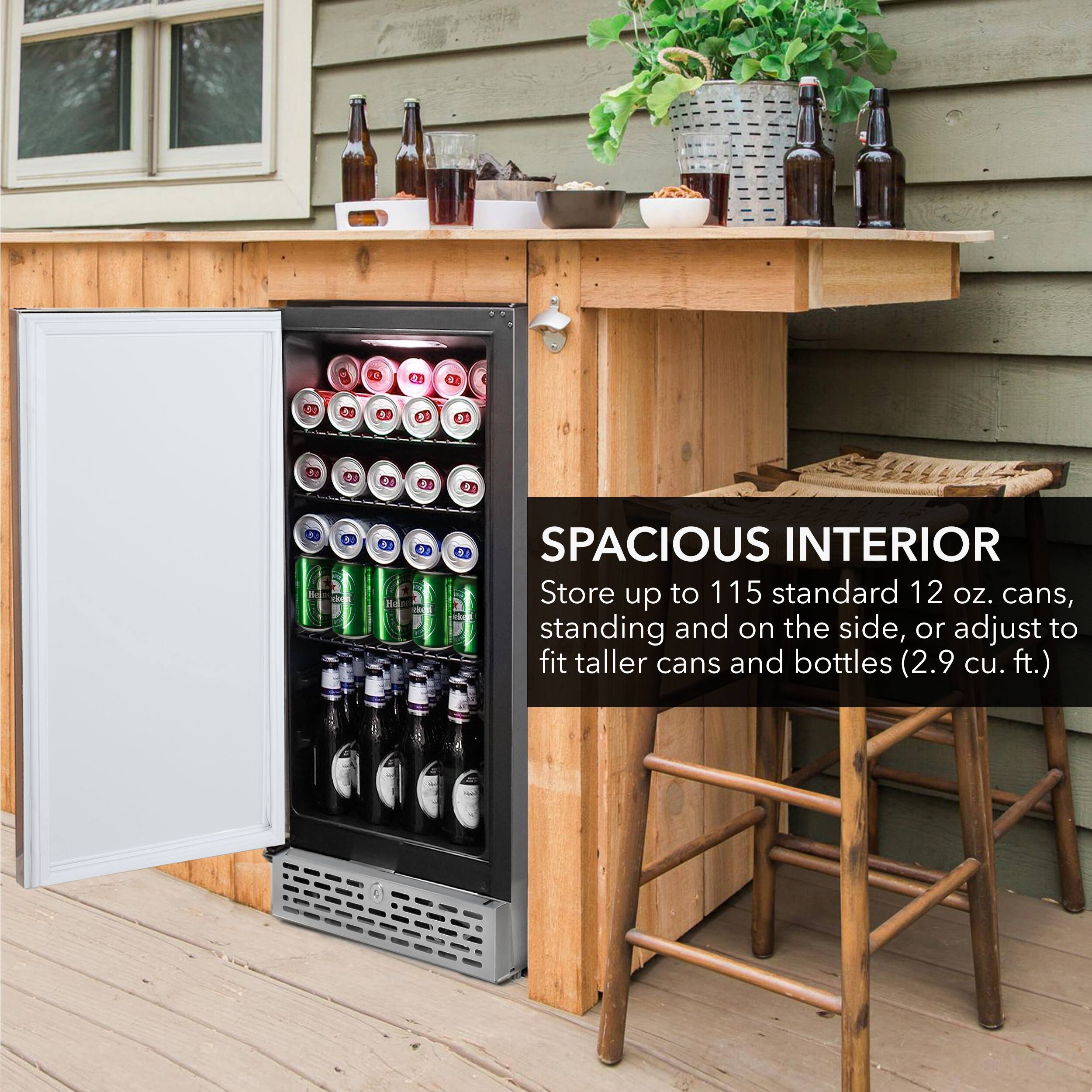 Wine Cooler Bar Fridge Kegerator Whynter Built In Or Freestanding