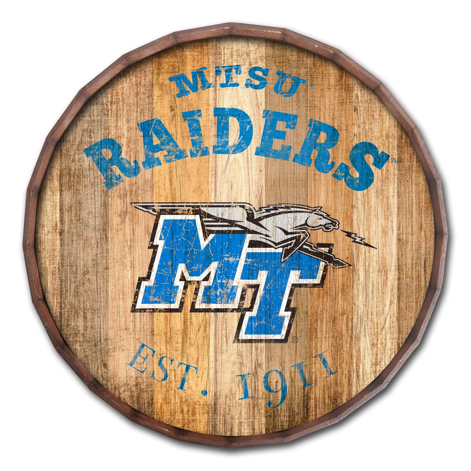 MTSU Blue Raiders 24'' Established Date Barrel Top