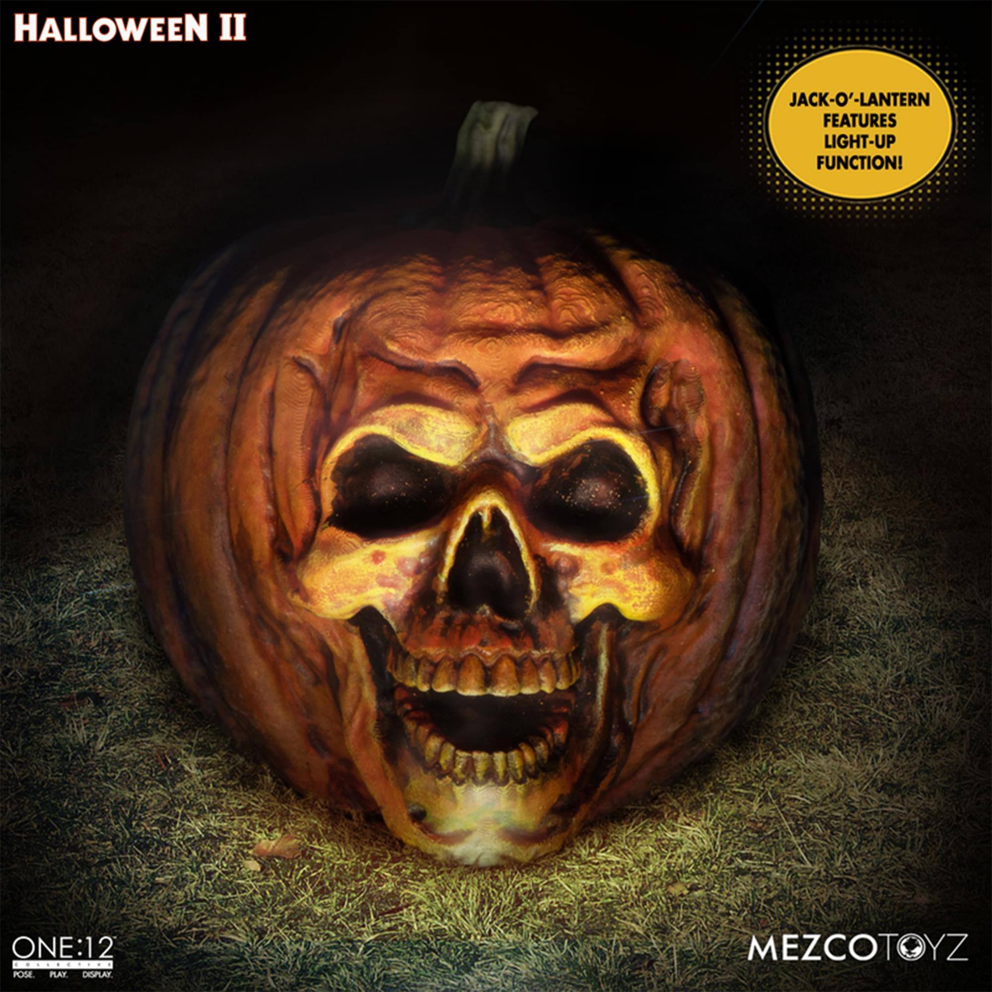 Halloween II Jack-O'-Lantern Features Light-Up Function! One:12 Pose Plat Display MezcoToyz