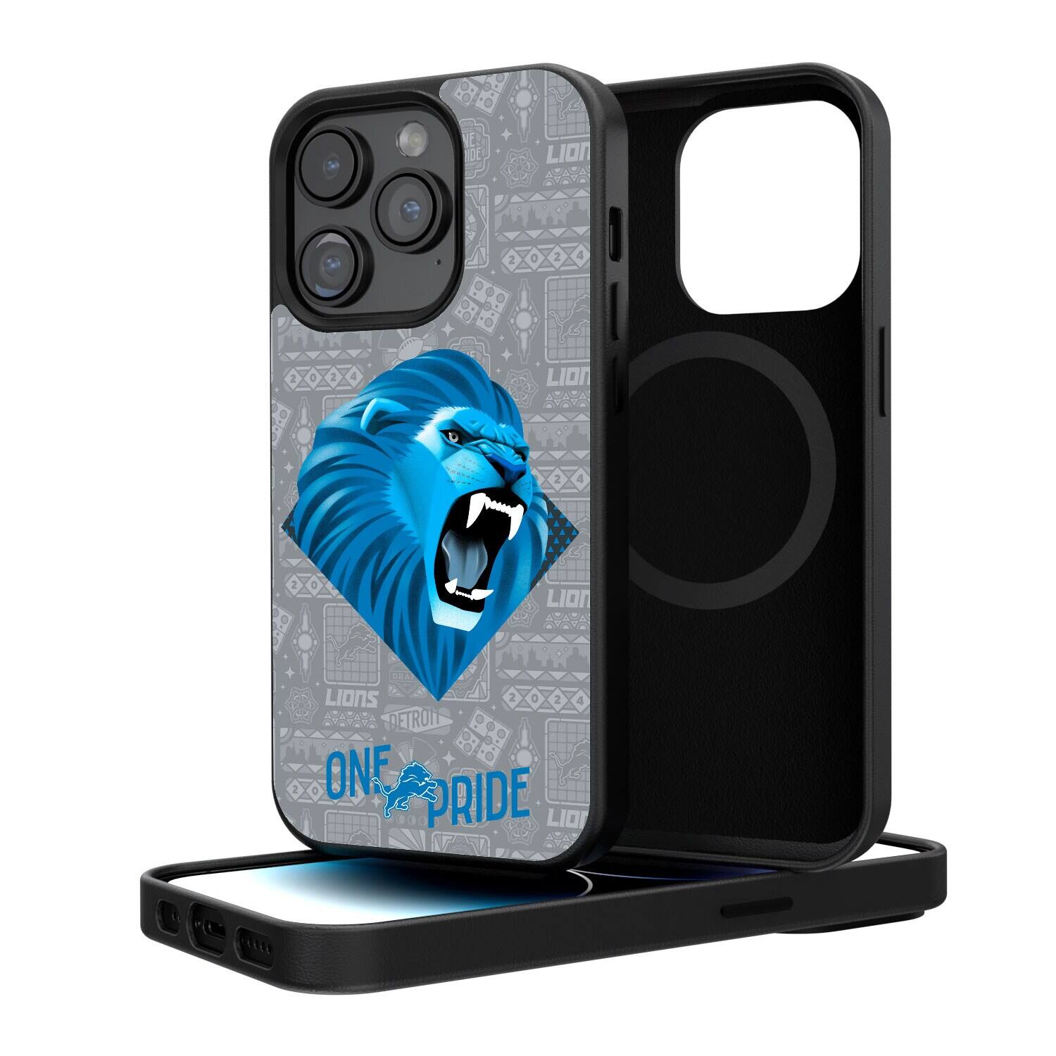 Keyscaper - NFL - Detroit Lions iPhone Magnetic Bump Case - 15 - Black price history on PriceWatchPro