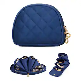 Kitcheniva - Portable Jewelry Case Bag Organizer - Teal Blue