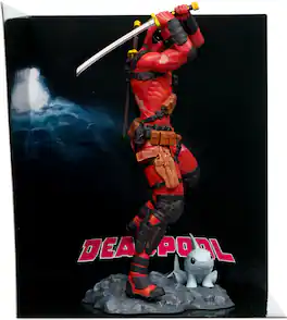 McFarlane Toys - Marvel 7.1" Deadpool 1:10th Scale Collectible with Scene (Deadpool #1)