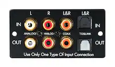 Front. Sonance - MKIII HYBRID INPUT MODULE - Digital/Analog Card for DSP MKIII Amplifiers (Each) - Black.