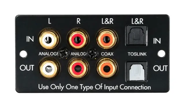 Front. Sonance - MKIII HYBRID INPUT MODULE  - Digital/Analog Card for DSP MKIII Amplifiers (Each) - Black.