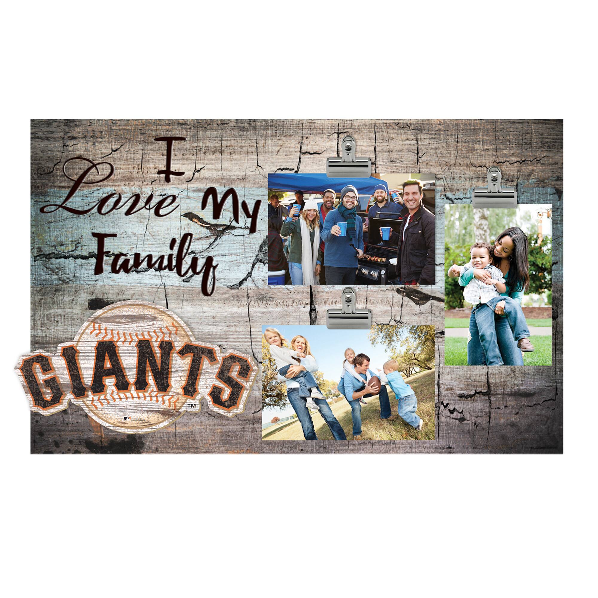 San Francisco Giants 11" x 19" I Love My Family Clip Photo Frame