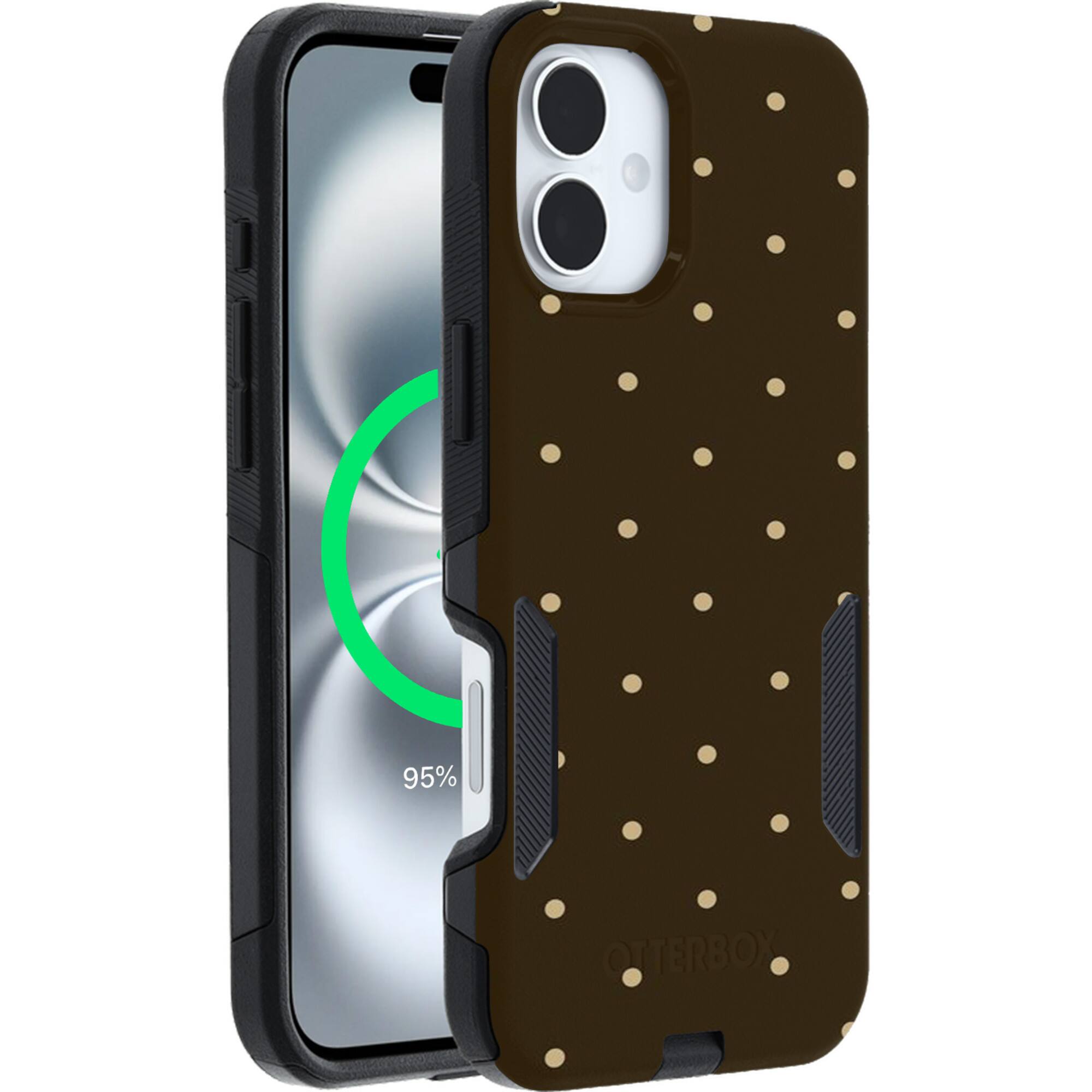Espresso Polka Dots