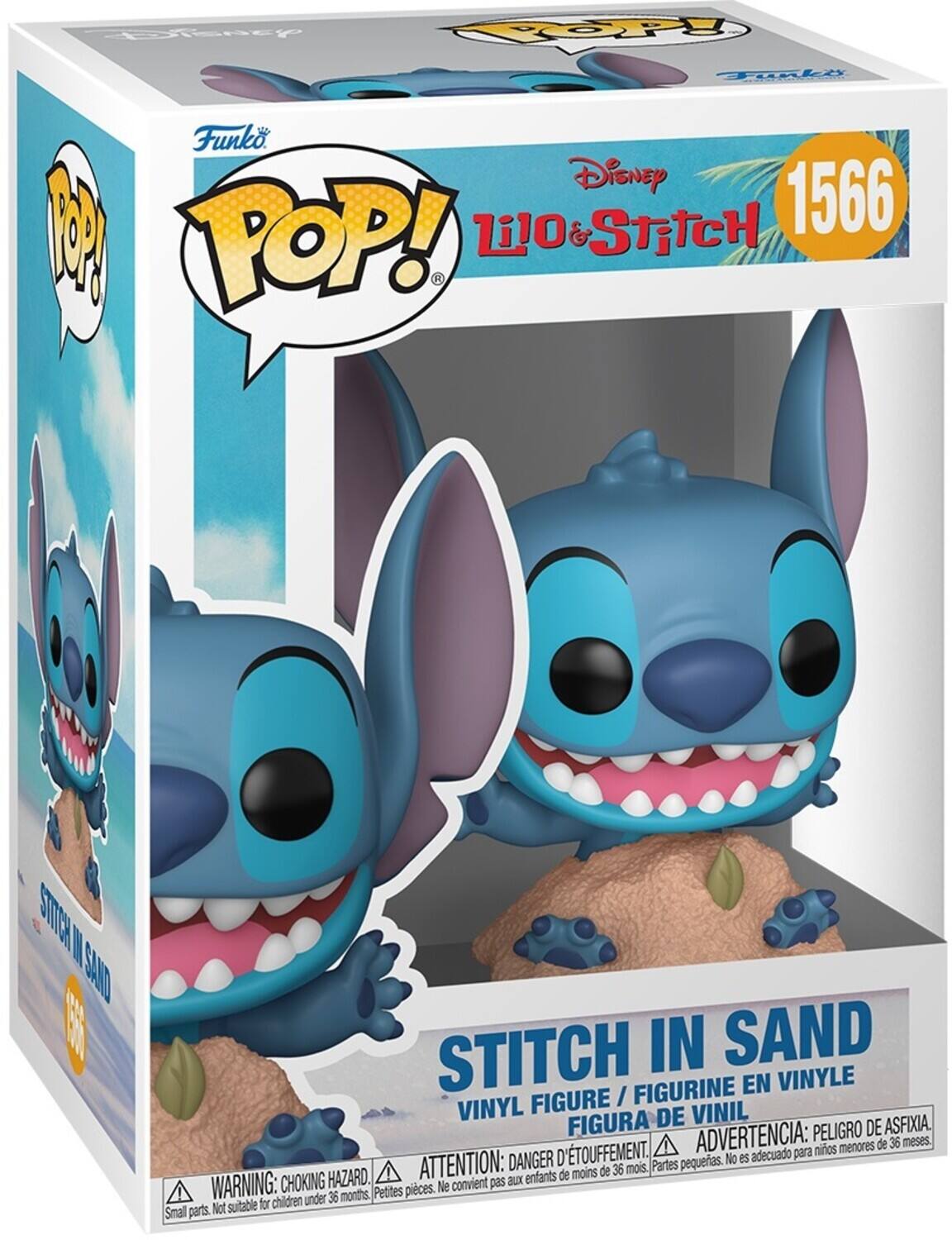 SEventy CpOPy Toaki Funko. Disney 1 Lil0 & STETCH 1566 POP! R STCH  SAND T STITCH IN SAND FIGURINE EN VINYLE FIGURE I VINYL DE VINIL FIGURA ADVERTENCIA: PELIGRO DE ASFIXIA. menores de 36 meses. D'TOUFFEMENT. adecuado para ninos DANGER pequeas. No es HAZARD. ATTENTION: BLX enfants de moins de 36 mois. Partes WARNING: CHOKING Petites pieces. Ne convient pas children under 36 months. Not suitable for Smal parts.